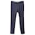 Pantalones de lino azul marino con estampado de zigzag de Etro Multicolor  ref.856320