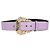 Versace Jeans Couture Cinto de couro com fivela barroca Versace Jeans