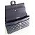 Timeless Borsa media Chanel Classic Blu navy - vista 3