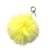 Fendi Bijoux de sac Pompon Yellow Fur  ref.857020