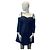 vestido Mangano a rayas Negro Púrpura - vista 6