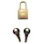 hermès padlock in golden steel for kelly birkin victoria bag NEW Gold hardware  ref.857479