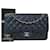 CHANEL Timeless Black Large lined Flap Caviar Crossbody Shoulder Bag Leather  ref.857778