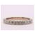 Autre Marque Half wedding ring set 13 WHITE GOLD DIAMONDS 750%O Silver hardware  ref.857792