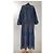 Autre Marque Aiayu Vestido de encaje azul oscuro algodón - vista 5