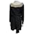 Robe en laine Halston Heritage avec col Cléopâtre Noir Doré  ref.857826