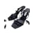 Autre Marque NON SIGNE / UNSIGNED  Sandals T.eu 37 Leather Black  ref.858058