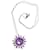 Mauboussin necklace "Mauve nights" white gold 750%o and amethyst Silver hardware Dark purple  ref.858527