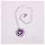 Collana Mauboussin "Notti malva" in oro bianco 750%o e ametista Silver hardware Viola scuro - vista 3