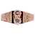 Autre Marque Bague avec perles fines or rose 750%o époque Napoléon III Bijouterie dorée  ref.858530