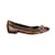 Gucci Bamboo Ballet Flats Brown Leather  ref.858575