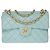 Chanel BORSA A TRACOLLA SENZA TEMPO 23 foderato in pelle verde acqua101096