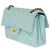 Chanel BORSA A TRACOLLA SENZA TEMPO 23 foderato in pelle verde acqua101096 - vista 4