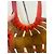 Borsa a mano Bottega Veneta The Shell in pelle traforata rossa Rosso - vista 6