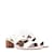 Hermès HERMES  Sandals T.eu 39.5 Leather White  ref.859593