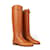 Kelly Hermès HERMES  Boots T.eu 34 Leather Brown  ref.859596