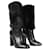 BURBERRY  Boots T.eu 35 Leather Black  ref.859622