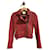 IRO  Jackets T.International S Leather Red  ref.859791