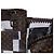 Keepall Louis Vuitton mini borsa portatutto 25 tracolla virgil abloh in canvas e pvc-100697 Marrone - vista 6