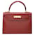 Hermès Hermes Kelly 28 Roja Cuero  ref.860233