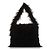 Stella Mc Cartney Borsa a tracolla in pelliccia sintetica nera x Ed Curtis di Stella McCartney Nero - vista 4