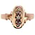 Autre Marque Anello d'epoca Napoleone III incastonato con fini perle in oro rosa 750%O Gold hardware Perla  ref.860838
