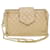 CHANEL Chain Shoulder Bag Lamb Skin Beige CC Auth 38451  ref.860880