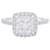 inconnue Cushion Diamond Ring, platinum.  ref.861091
