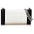 Sac à bandoulière en satin Chanel White Chocolate Bar Tissu Blanc  ref.829230