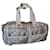 Céline Handbags Silvery White Silver hardware Leather Acetate  ref.858657