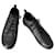 Autre Marque Sneakers ou basket noires cuir tressé Dragon T.38  ref.861372