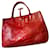 Longchamp ROSEAU Cuir Rouge  ref.861441