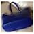 Borsa a secchiello Longchamp in pelle blu - vista 4