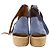 Chloé Espadrillas con zeppa Chloe Lauren in camoscio blu cobalto - vista 2