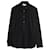 Saint Laurent Paris Ruffled Shirt in Black Silk  ref.861611