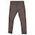 Calça jeans Balenciaga Paris Fit em algodão marrom  ref.861612