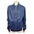 BOMBER GUCCI IN PELLE BLU NAVY 54 IT 58 CAPPOTTO GIACCA FR XXL  ref.861678