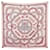 Hermès NEUN HERMES SCHAL PAURES DER MAHARAJAS BASCHET CARRE 90 Seidentuch Pink  ref.861683