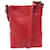 BURBERRY HANDBAG EMBOSSED PATTERN RED GRAINED LEATHER CROSSBODY HAND BAG  ref.861692