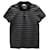 Camisa pólo listrada Saint Laurent em algodão preto e cinza  ref.861717