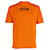 T-shirt Balenciaga Crew Print Logo in cotone arancione  ref.861720