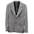 Dolce & Gabbana Manteau Blazer à Boutonnage Simple en Laine Grise  ref.861723