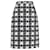 Weekend by Max Mara Houndstooth Print Midi Skirt in Black Polyester  ref.861764