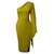 Autre Marque Alex Perry Finley One-Shoulder-Midikleid aus gelbem Triacetat Synthetisch  ref.861769