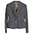 Dolce & Gabbana Blazer à simple boutonnage en laine gris foncé  ref.861770