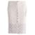 Paco Rabanne 3D Floral Embroidered Knee Length Skirt in White Polyamide  ref.861778