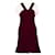 Sandro robe Dark red Polyester  ref.861923
