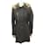 Autre Marque NEW COAT FORESTLAND M 38 40 WOMEN BROWN LEATHER FUR HOODED JACKET  ref.862031