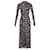 Paco Rabanne Floral Print Jersey Maxi Dress in Black Viscose Cellulose fibre  ref.862172