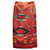 Ralph Lauren Country Wickelrock mit geometrischem Muster aus roter Wolle Mehrfarben  ref.862189